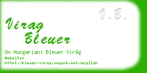 virag bleuer business card